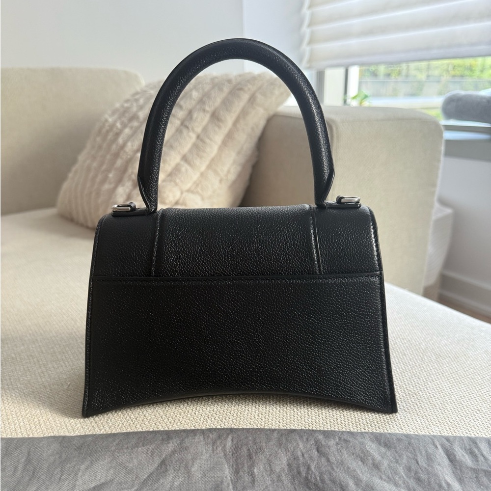 Balenciaga Small Hourglass Bag with Black Grained Calfskin Silver Hardware - Picture 4 of 12